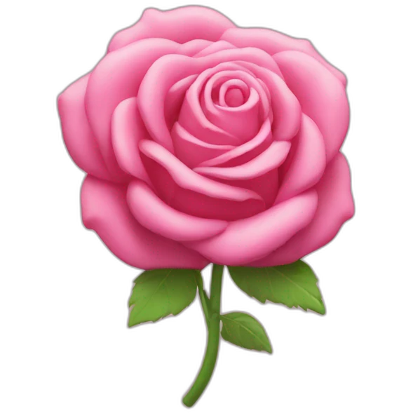 Chewing-gum rose emoji
