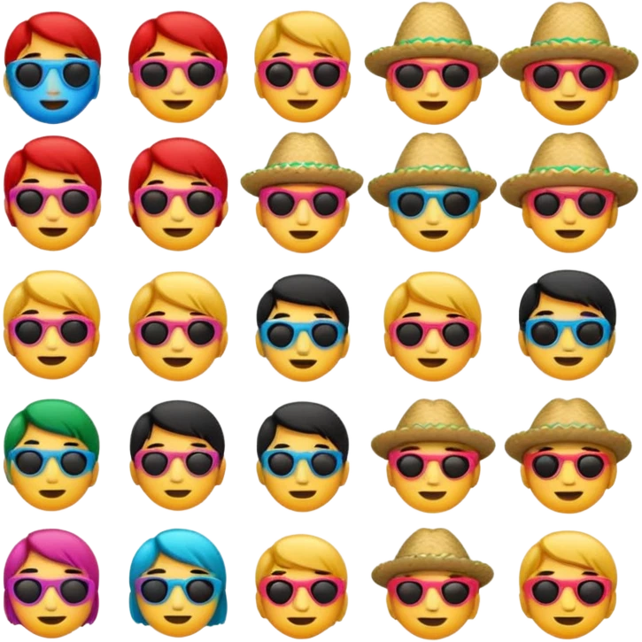 ios 18 emojis for mexico with happy colours emoji