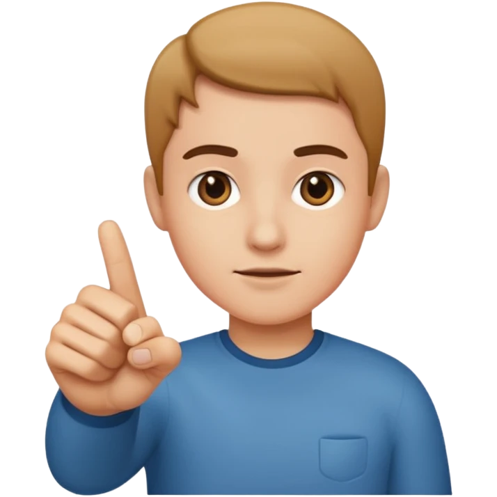 Finger point towards front emoji