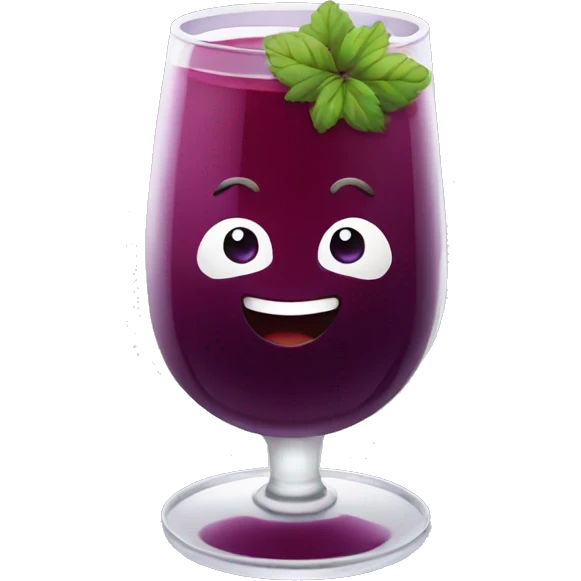Blackberry juice emoji