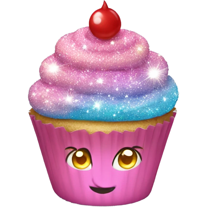 Sparkle cupcake  emoji