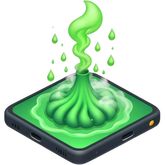 poisonous gas, isometric emoji