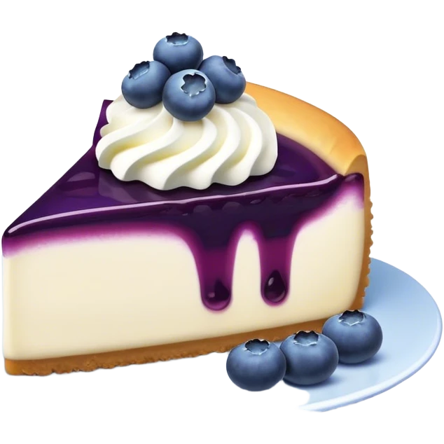 Blueberry cheese cake
 emoji