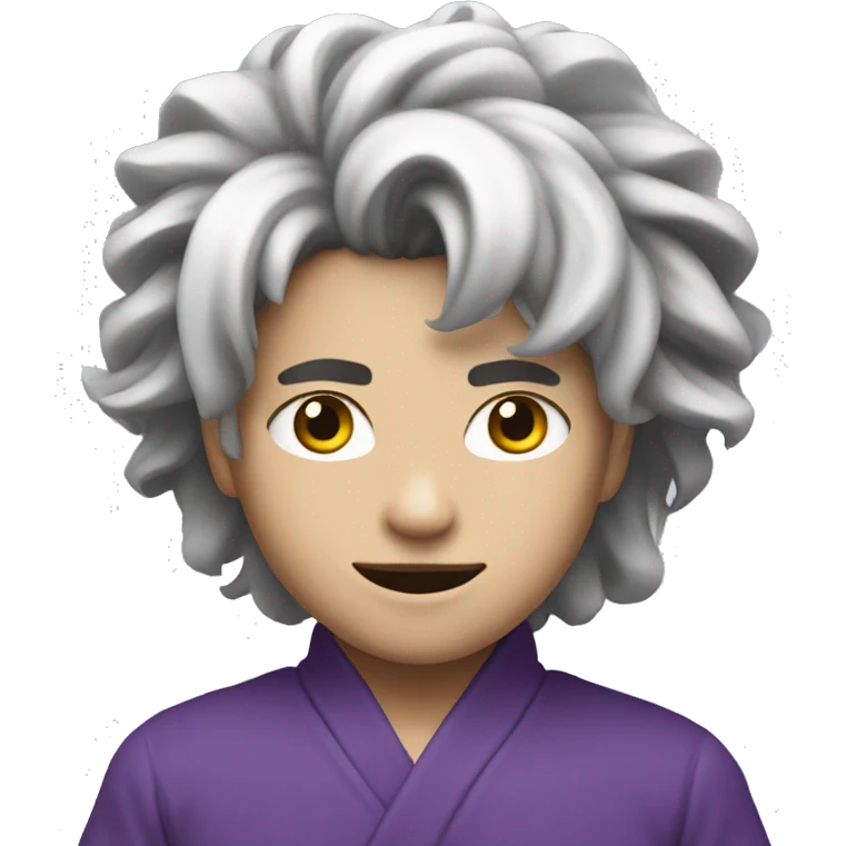 Gojo using a purple emoji