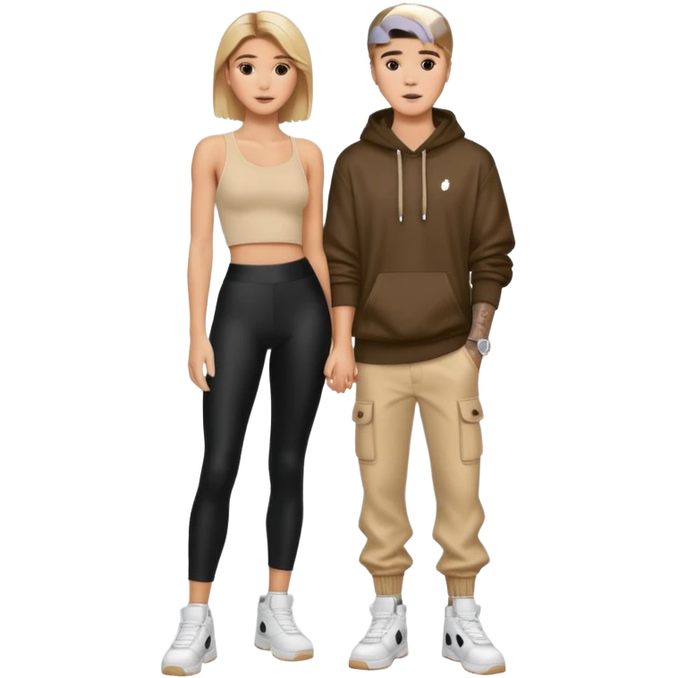 Justin bieber et hailey bieber  voir tous le corps  emoji