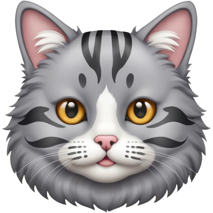Katze mit Schnurrbart  emoji