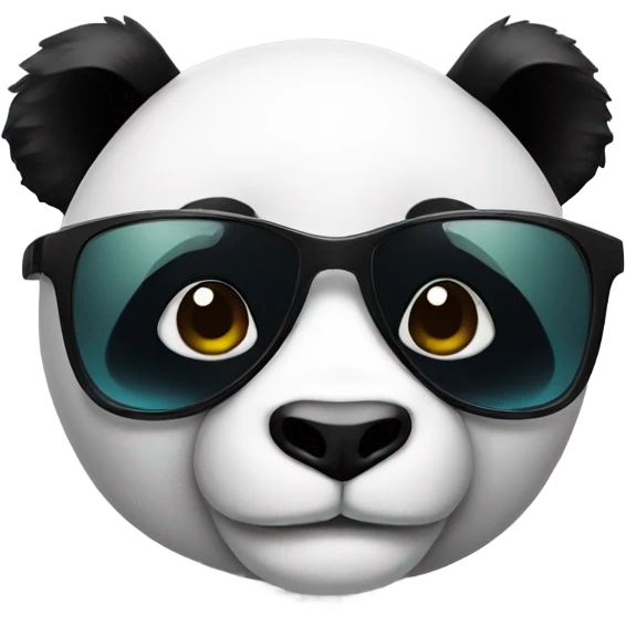 Panda looking cool  emoji
