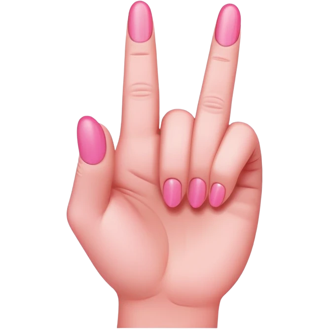 pink middle finger  emoji