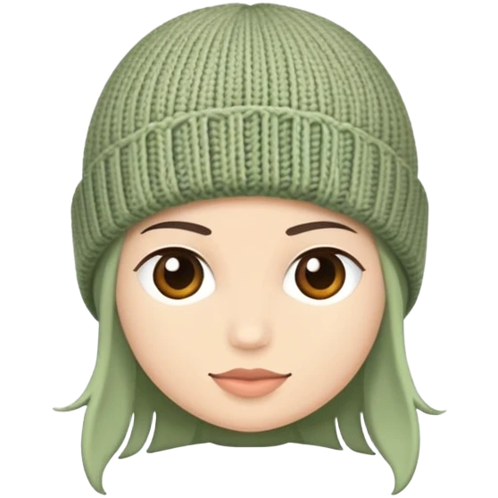 Beanie in Sage Green emoji