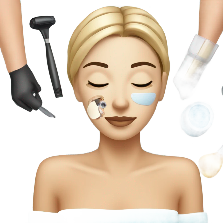 spa at a cosmetologist emoji