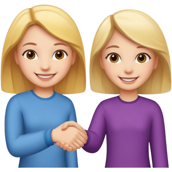 tho girls handshake emoji