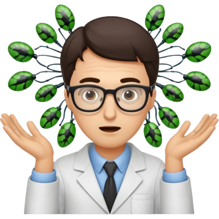 I want an emoji of a crazy data scientist fixing bugs emoji