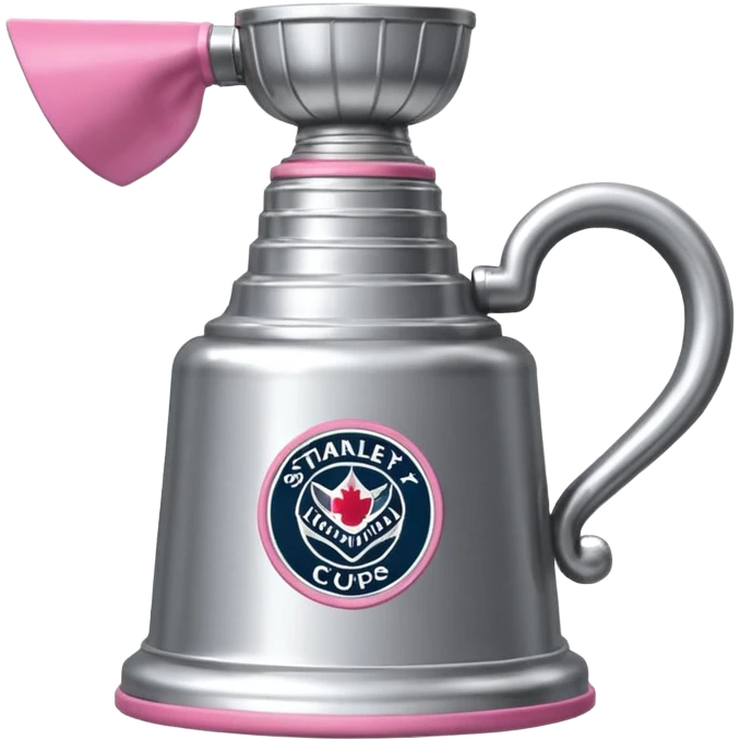 Hellrosa Stanley Cup mit pinkem Anhänger emoji