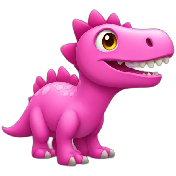pink dinosaur at the disco emoji