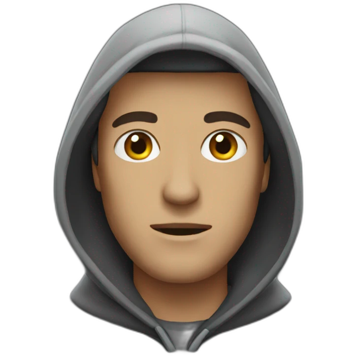 Man with hood emoji