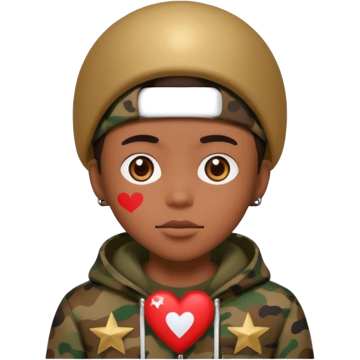 Bape star person  with heart emoji