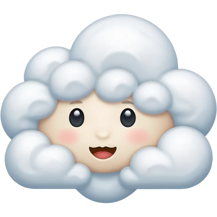 Cute cloud  emoji