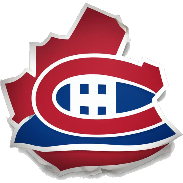 montreal canadiens logo like a no smoking sign emoji