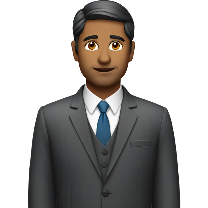 Indian man wearing a suit  emoji