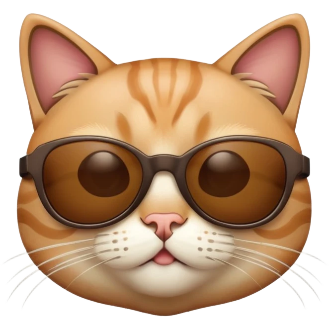 Cat with sunglasses emoji