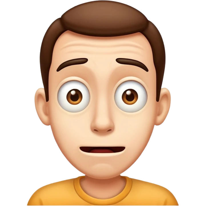 Goofy confused and strange emoji
