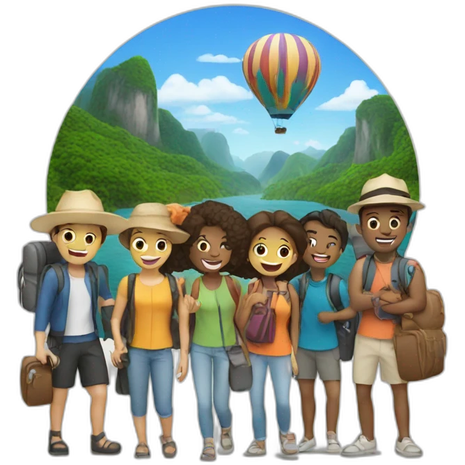 travel with friends emoji