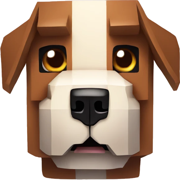 Minecraft dog emoji