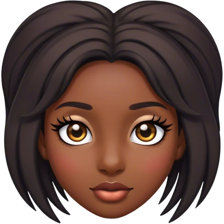 bounce girl with lashes emoji