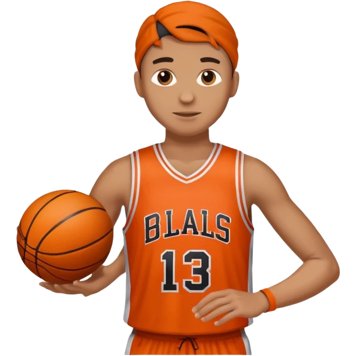 Giocatore basket con il pallone emoji