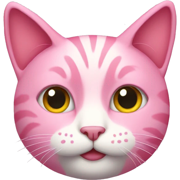 Pink cat  emoji