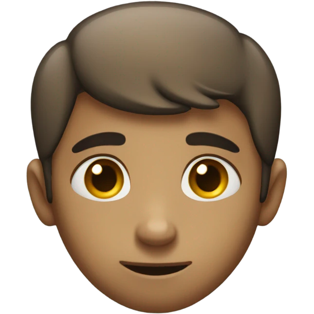 Shy boy with eyes looking down not fully  emoji