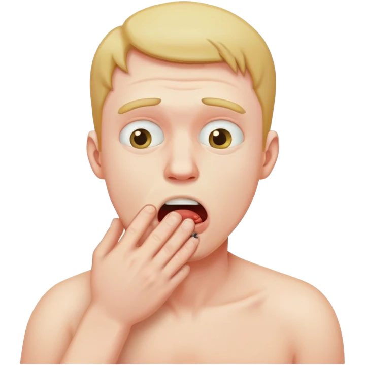 Guy choking himself emoji