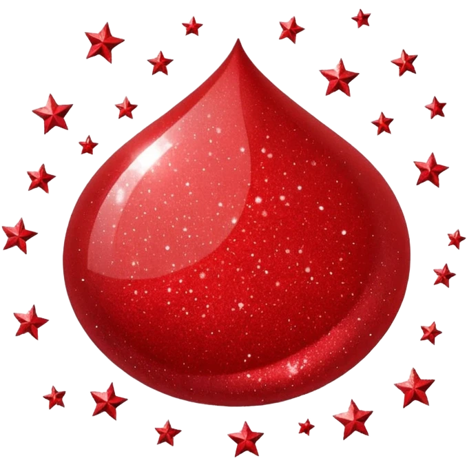 red glitter natal emoji