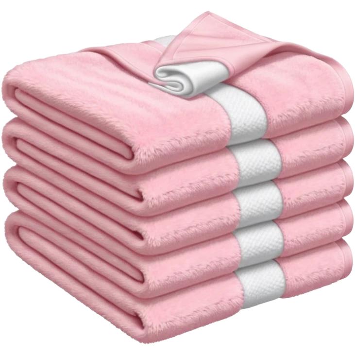 Light pink stacked towels emoji