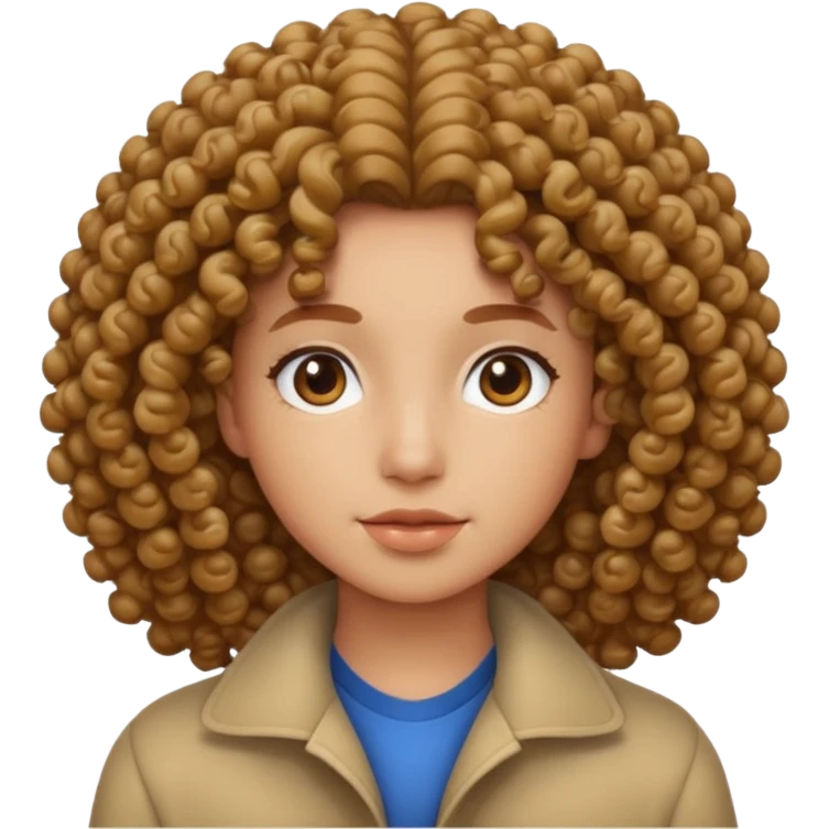 Cabelo cacheado emoji