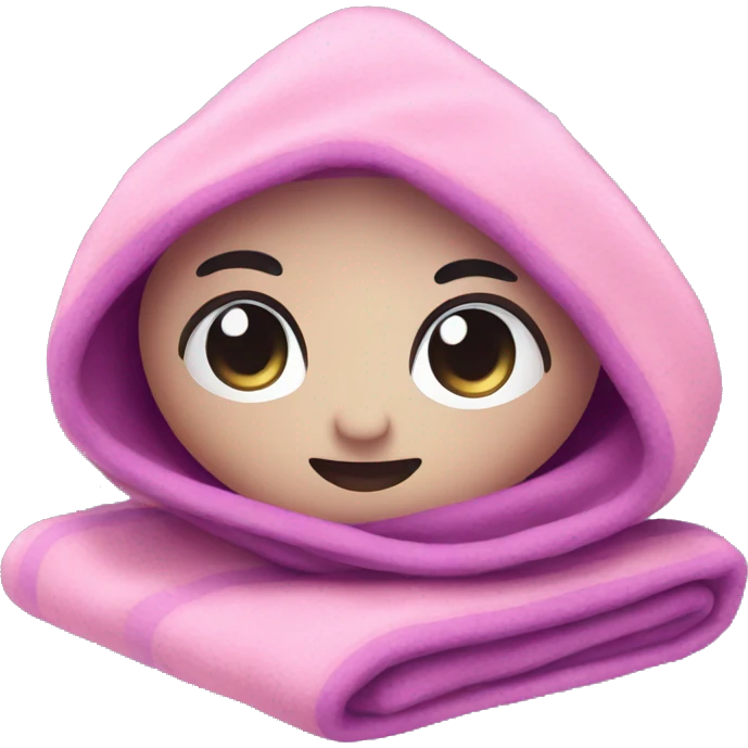 cute pink and purple cozy blanket emoji