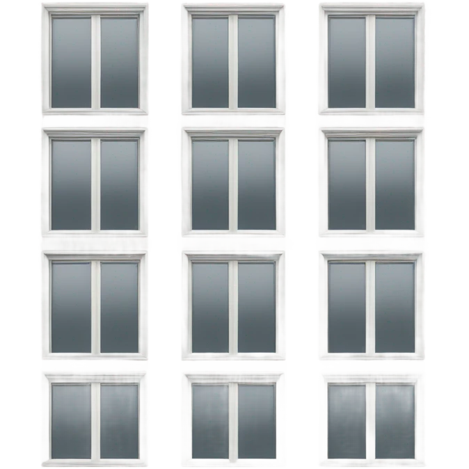 modern row of windows emoji