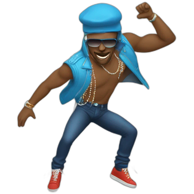 un danseur de funk emoji