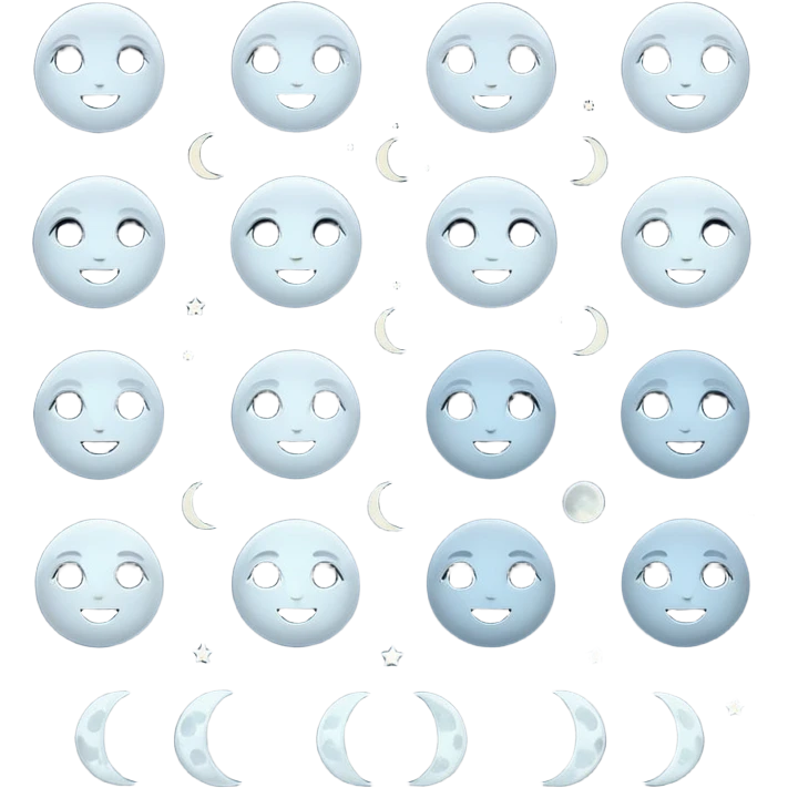 Moon phases emoji