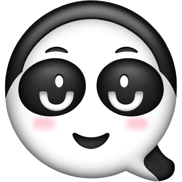 Chat black and white  emoji