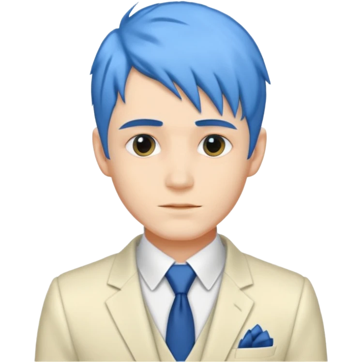 ethereal-pastel-transparent-translucent-gorgeous-spectral-dark-greyish-blue-whitish-gloomy-man-with-blue-hair-with-a-beautiful-creme-suit emoji