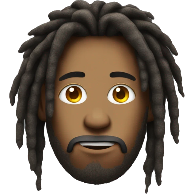 dreadhead rolling eyes to the side emoji