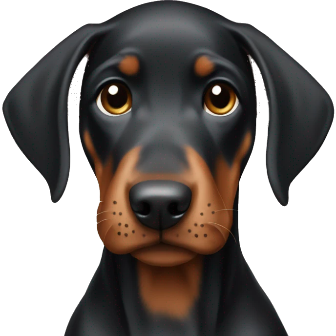 Doberman puppy emoji