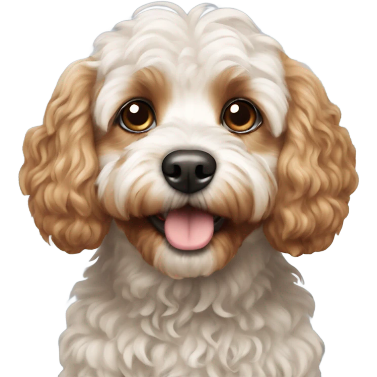 Cavapoo dog emoji