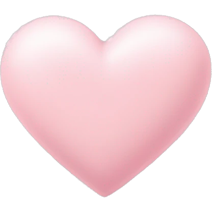 Pastel pink heart emoji
