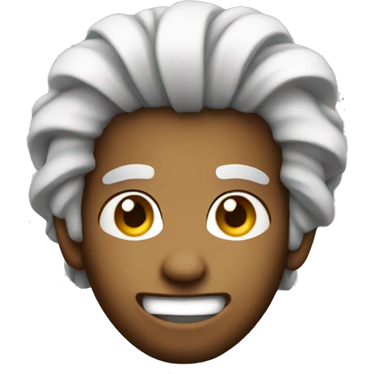 Smirk emoji with radio rebel hair pull emoji