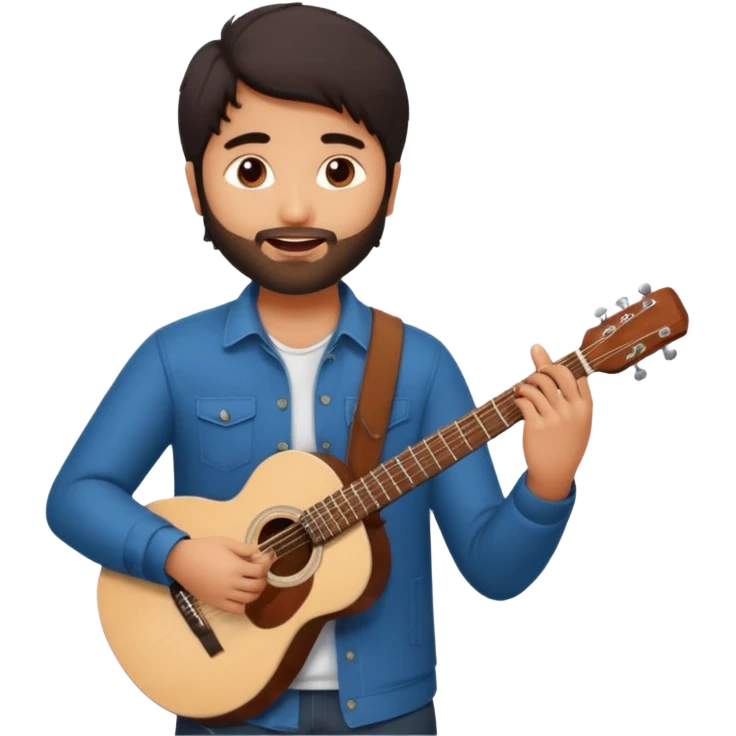 Arijit singh singing gitar hand song play emoji with and black emoji