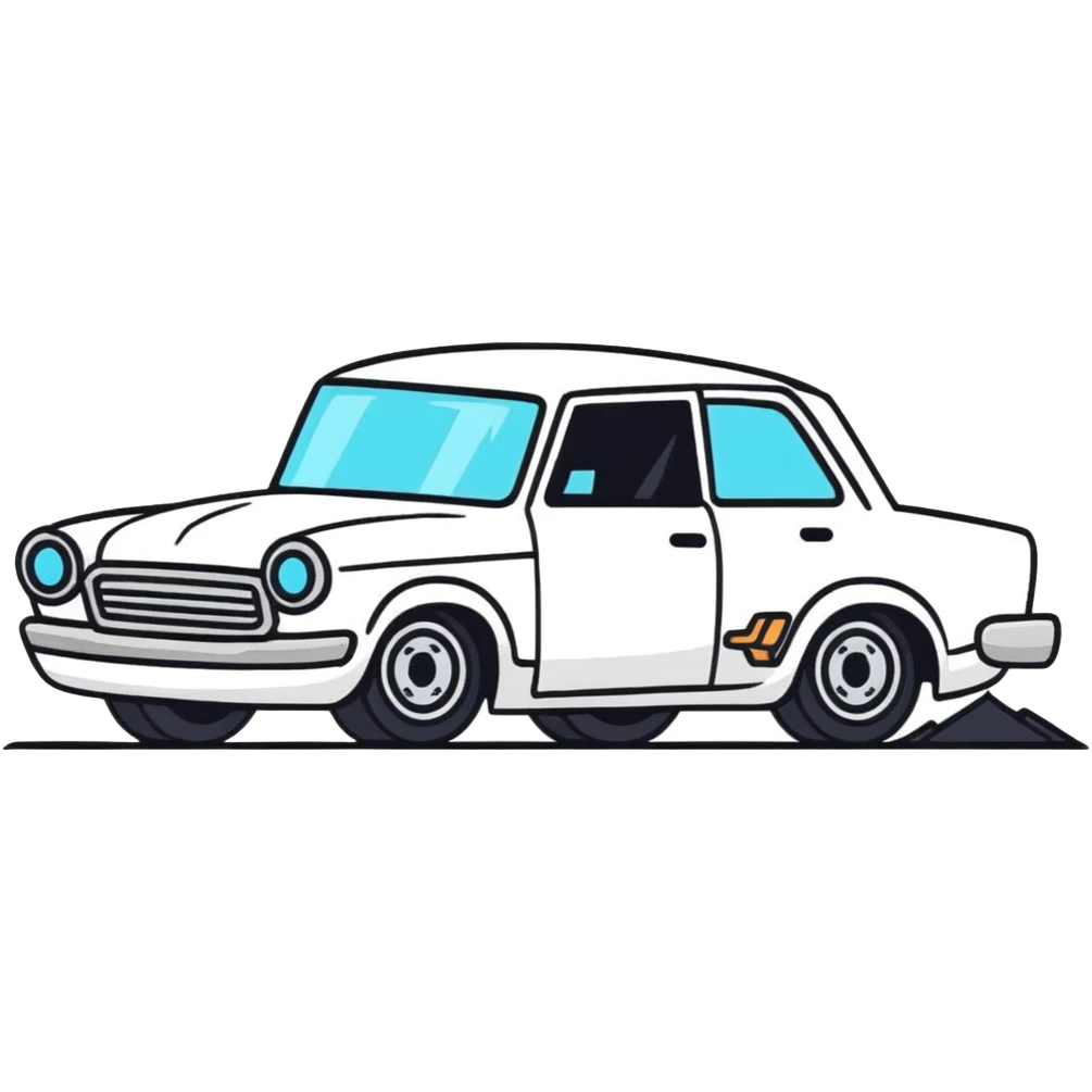crashed car emoji