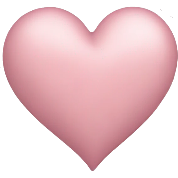 Dusty pink heart emoji