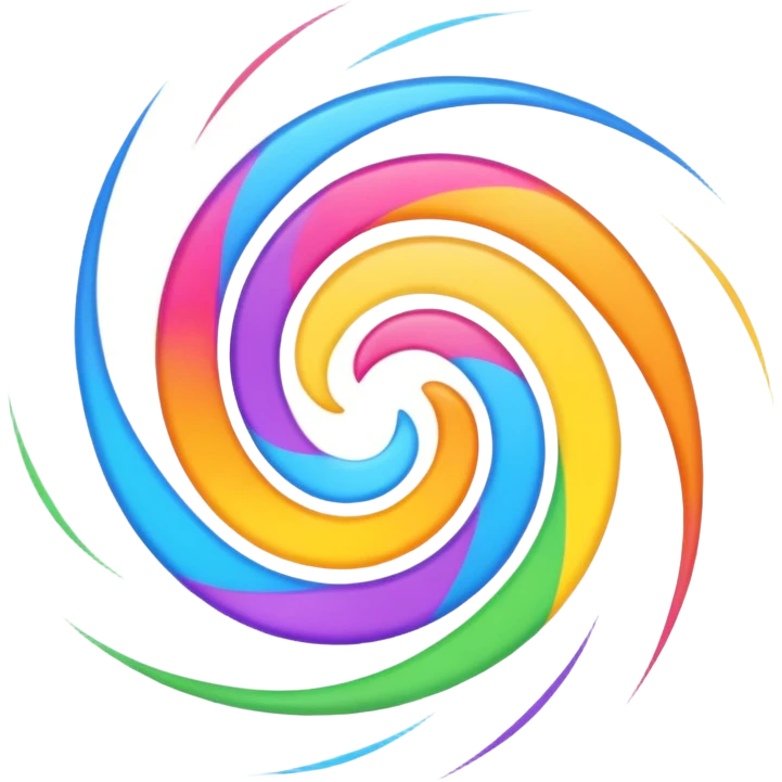 Twirl Circle Ray shape emoji